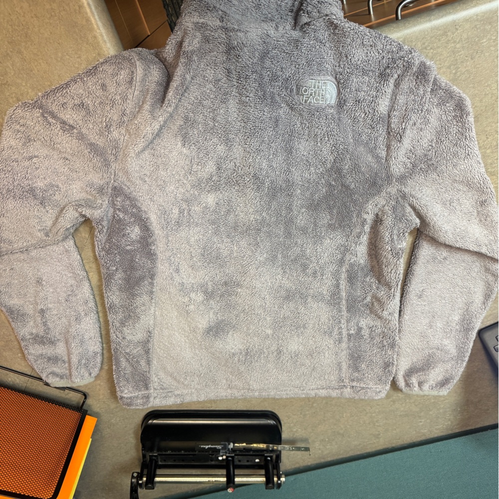 NORTH FACE Gray Fleece Zip-Up Jacket - Picture 3 of 6